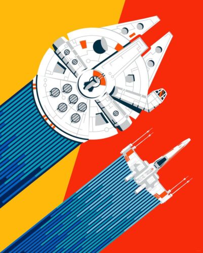 Star Wars szárnysegéd űrhajók tapéta