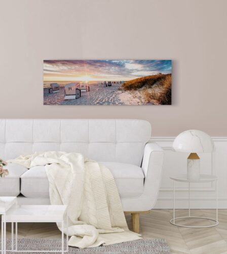 Színes vászon kép 30x95 cm