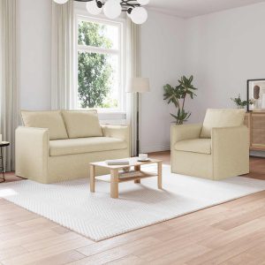 Kanapé 120cm 2 pcs krém fém