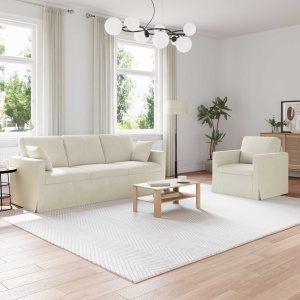 Kanapé 2 pcs krém