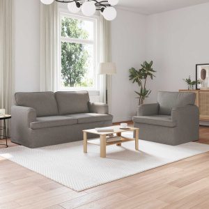 Kanapé 2 pcs tópszínű fém