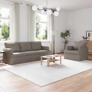 Kanapé 2 pcs tópszínű fém