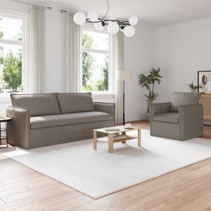 Kanapé 2 pcs tópszínű fém