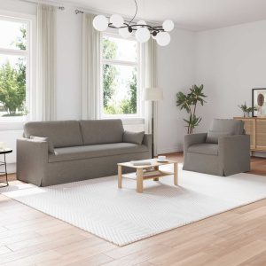 Kanapé 2 pcs tópszínű fém