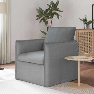 Kanapé 60cm világosszürke fém