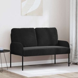 Kanapék párnával 110cm fekete furnér