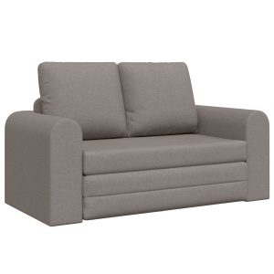 Padló kanapéágy 2 az 1-ben taupe 148x71x83 cm szövet