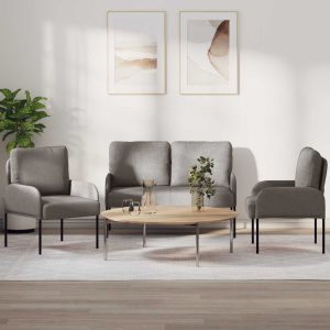 Ülőgarnitúrák párnával 3 pcs tópszínű 115 x 56 x 80 cm furnér