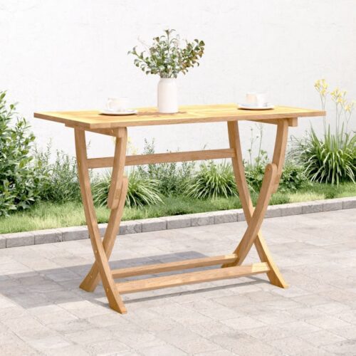 Összecsukható tömör akácfa kerti asztal 110 x 55 x 75 cm