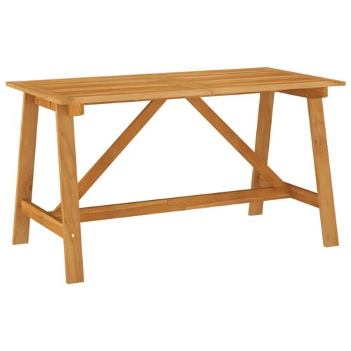 Tömör akácfa kerti étkezőasztal 140 x 70 x 73