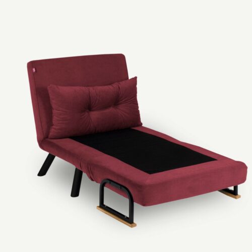 Atelier Del Sofa 1 üléses kanapéágy Sando egyszemélyes - Bordó
