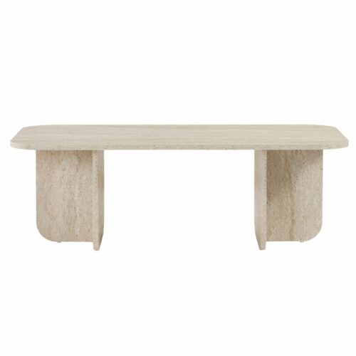 Hanah Home Coffee Table Travertine Akira - Travertine