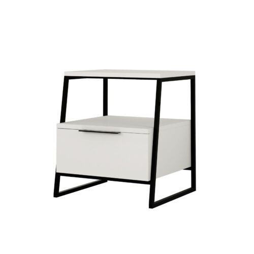 Hanah Home Nightstand White Pal - Fehér