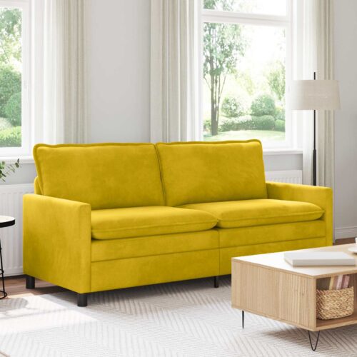 Kanapé sárga 196 x 81 x 87