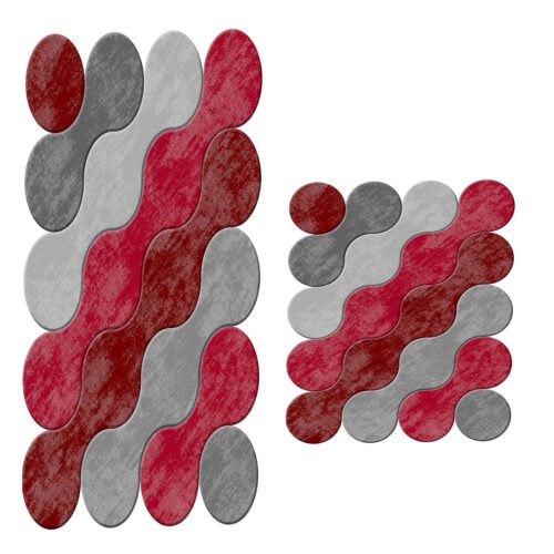 L'essentiel Maison Bathmat Set (2 Pieces) Red 21011715Kz