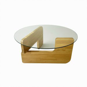 Hanah Home Coffee Table Oak Transparent Mia - Oak