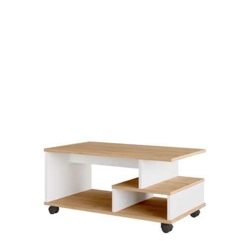 Hanah Home Coffee Table Oak White MIN9-SW