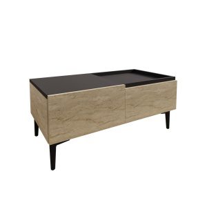 Hanah Home Coffee Table Travertine Anthracite Mia - Travertine