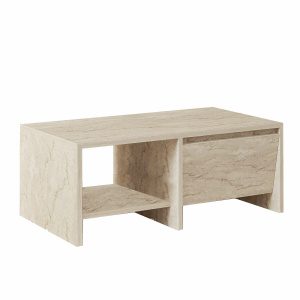 Hanah Home Coffee Table Travertine Laris - Travertine
