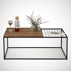 Hanah Home Coffee Table Walnut Zinus - Walnut