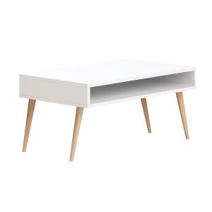 Hanah Home Coffee Table White Via