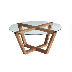 Hanah Home Coffee Table Wooden Lotus