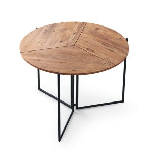 Hanah Home Dining Table Atlantic Pine Yaprak - 1201
