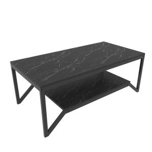 Hanah Home Dohányzóasztal Black Flora - Fekete