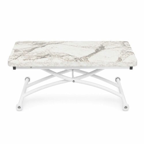 Hanah Home Dohányzóasztal Fehér Márvány White Mini Juppo Ext - Fe...