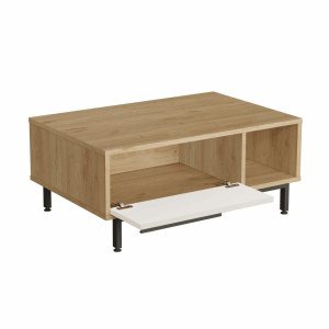 Hanah Home Dohányzóasztal Natúr fehér Boh2-Sw