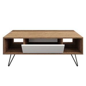 Hanah Home Dohányzóasztal Walnut White Mistico - dió
