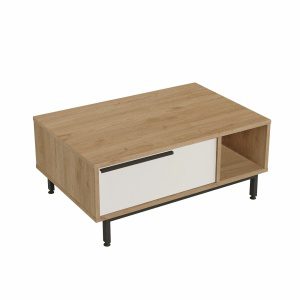 Hanah Home Dohányzóasztal tölgy/fehér ON2-SW