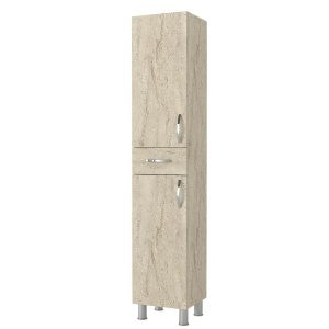 Hanah Home Fürdőszoba szekrény Travertine Selin 2 ajtós 1 fiókos