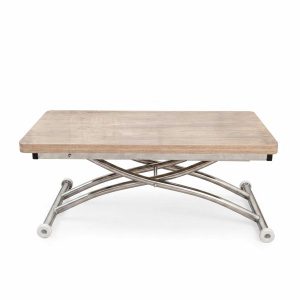 Hanah Home Mini Juppo Ext dohányzóasztal - antik króm
