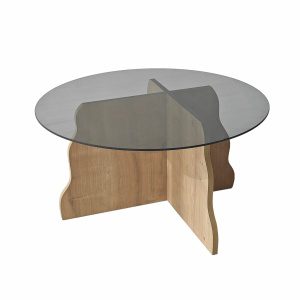 Hanah Home Sapphire Oak Fume Butterfly dohányzóasztal - Sapphire...