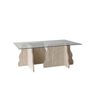 Hanah Home Travertine Transparent Canyon dohányzóasztal - Travert...