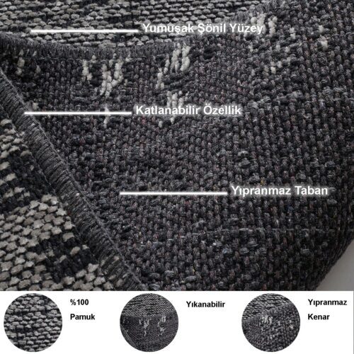 L'essential Maison fürdőszoba szőnyeg szett (2 darab) Grey P... - Image 2