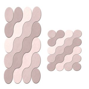 Modern Hullámminta Fürdőszoba Szőnyeg Szett - 2 db - 50x60cm &amp...