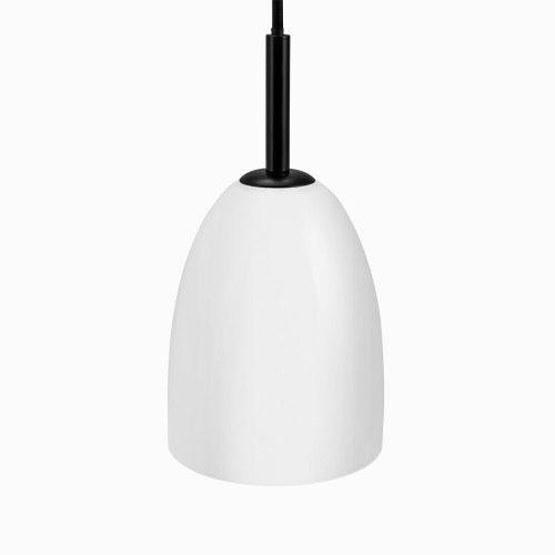 Dyberg Larsen Jazz függőlámpa opál/fekete 12 cm