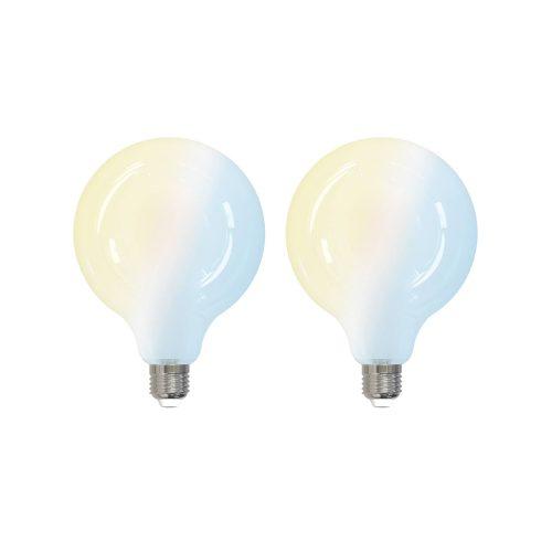 LUUMR Intelligens LED izzó 2db E27 G125 7W CCT matt Tuya
