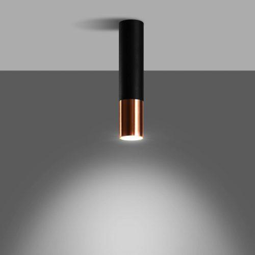 Euluna Thalassa downlight 1flg fekete/réz 29cm