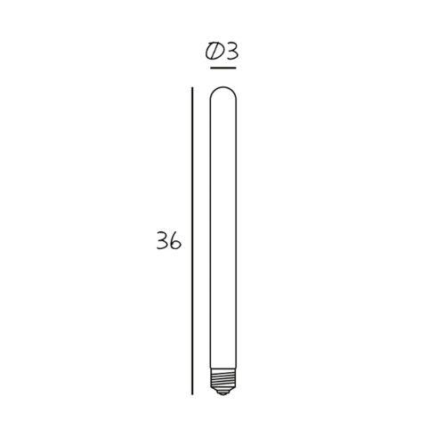 LED izzó Tube 360