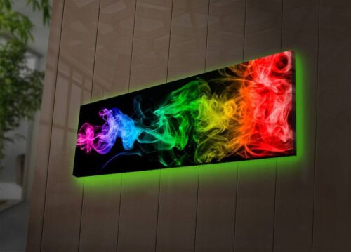 LED-es megvilágítású vászon falikép