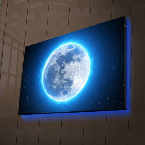 LED-es megvilágítású vászon falikép
