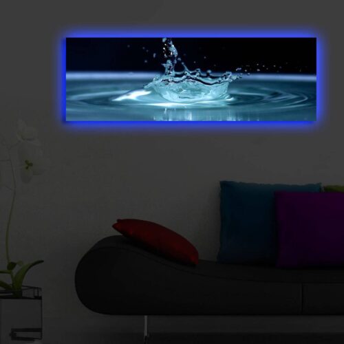 LED-es megvilágítású vászon falikép