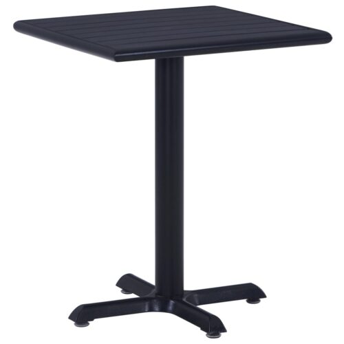 Vidaxl fekete kerti asztal 60 x 60 x 75 cm