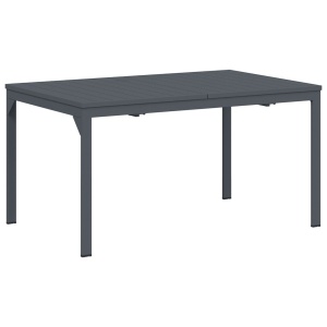 Bővíthető kertasztal 2 db anthracite 210x90x73 cm acél