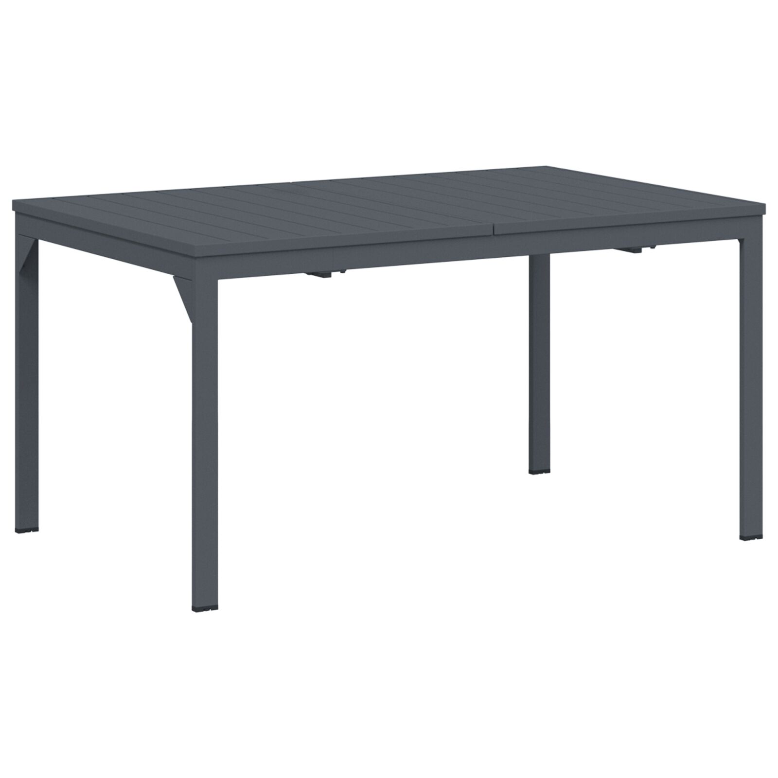 Bővíthető kertasztal 2 db anthracite 210x90x73 cm acél