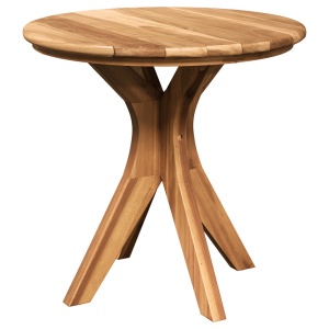 Kerti kávasztal ø55x51 cm tömör tíkfa
