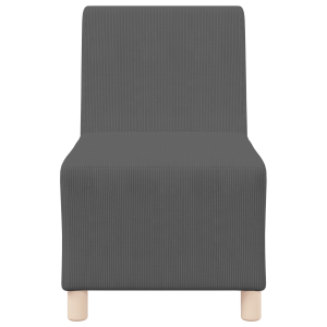 Sofa chiar 2 pcs sötétszürke 55 x 74 x 82 cm bársony anyag